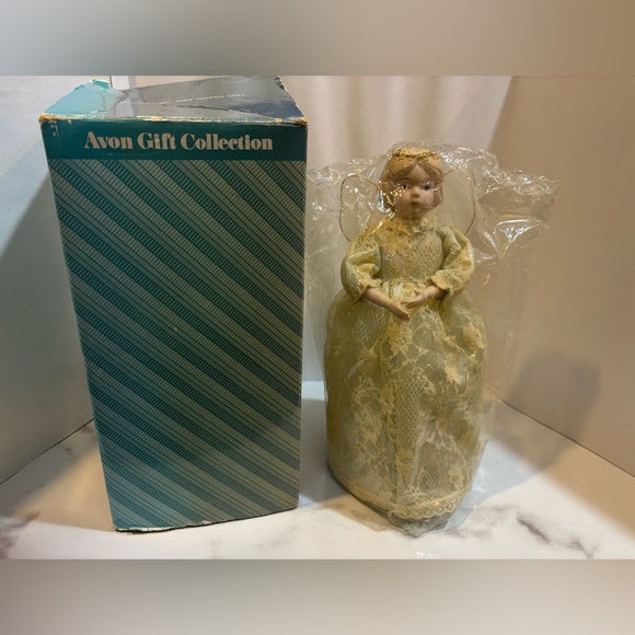 VTG Avon gift collection snow angel tree topper doll - Picture 1 of 11